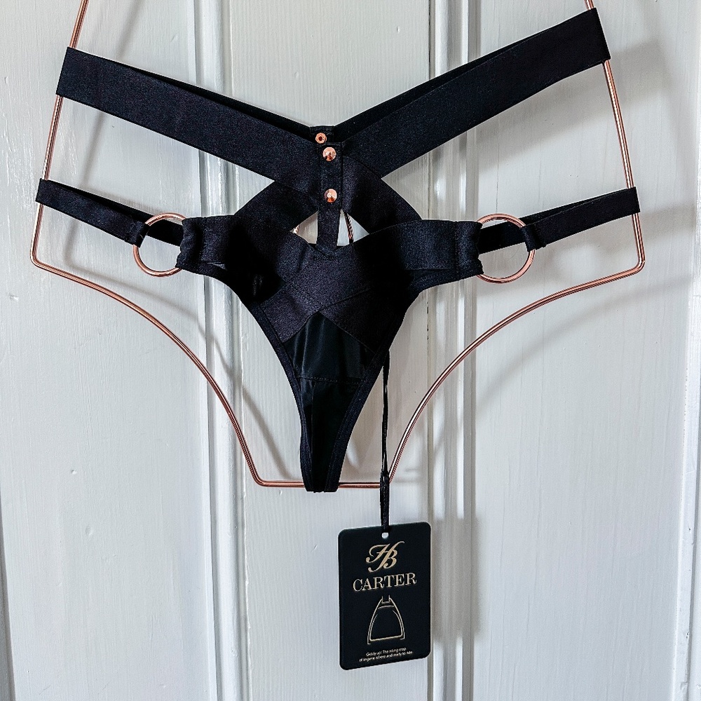 NEW Honey Birdette CARTER **First Edition Rose Gold** Thong S